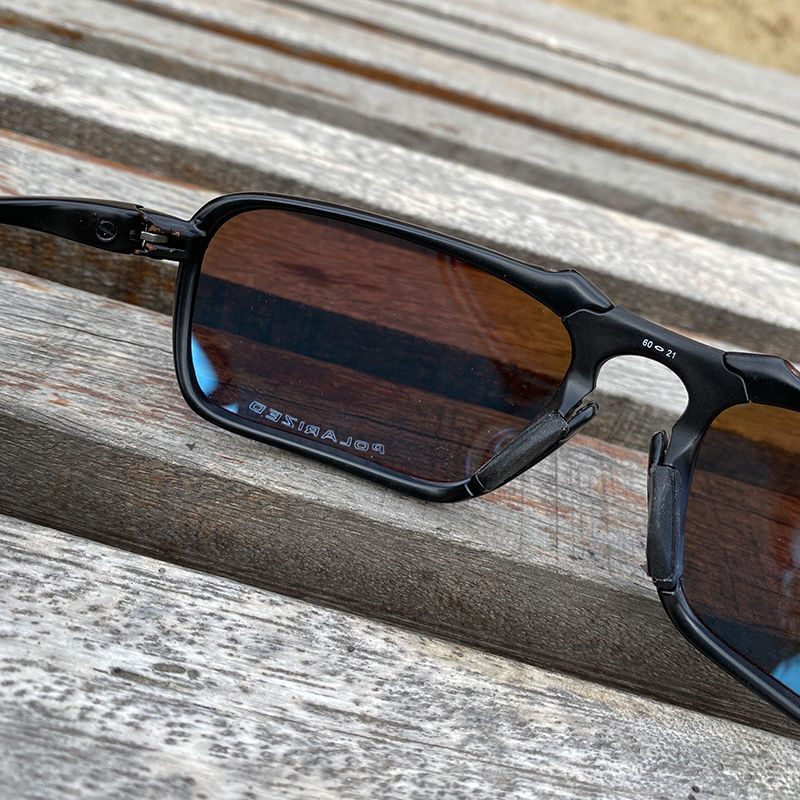 Protect Eyes In Style: Polarized Metal Frame Sunglasses - Temu