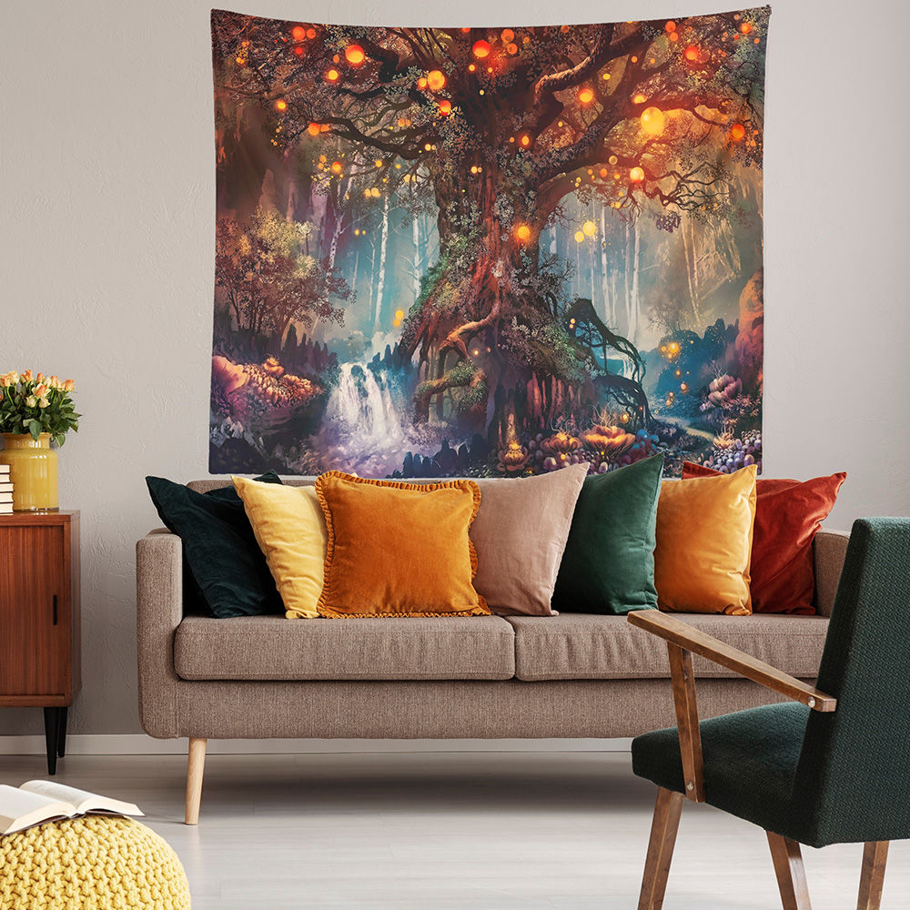 Tree Of Life Psychedelic Forest Tapestry