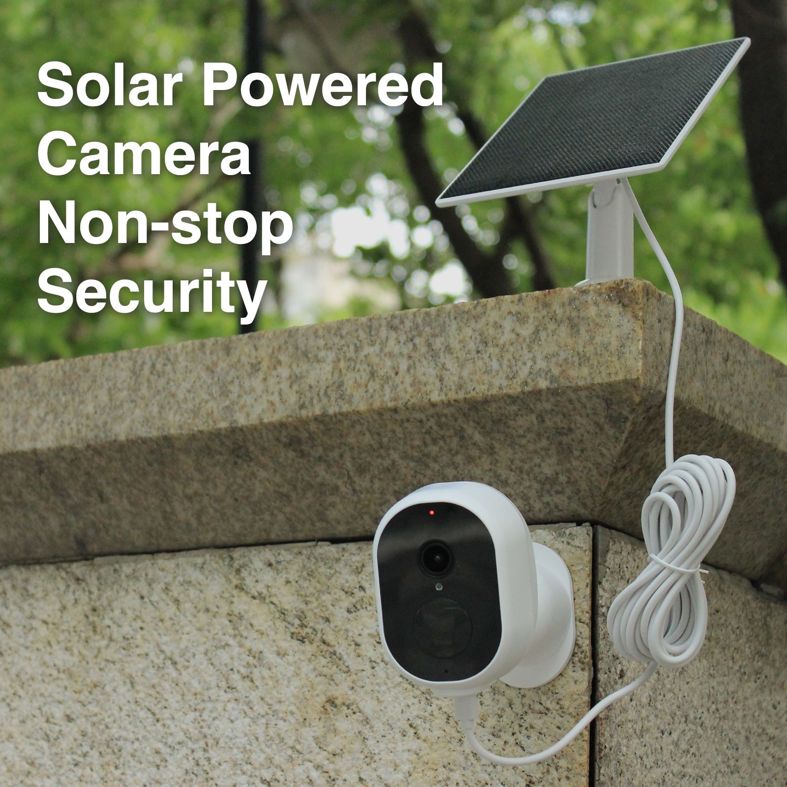 Solar Rechargeable 5200mah Battery Powered Wireless Home Security 