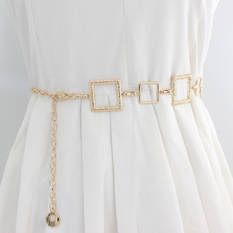 Women Belt Gold Metal Chain Links Hip Waist New Elegant Dressy Fashion  Accessories