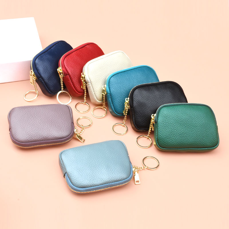 Solid Zipper Coin Purse, Women's Stylish Small Card Holder With