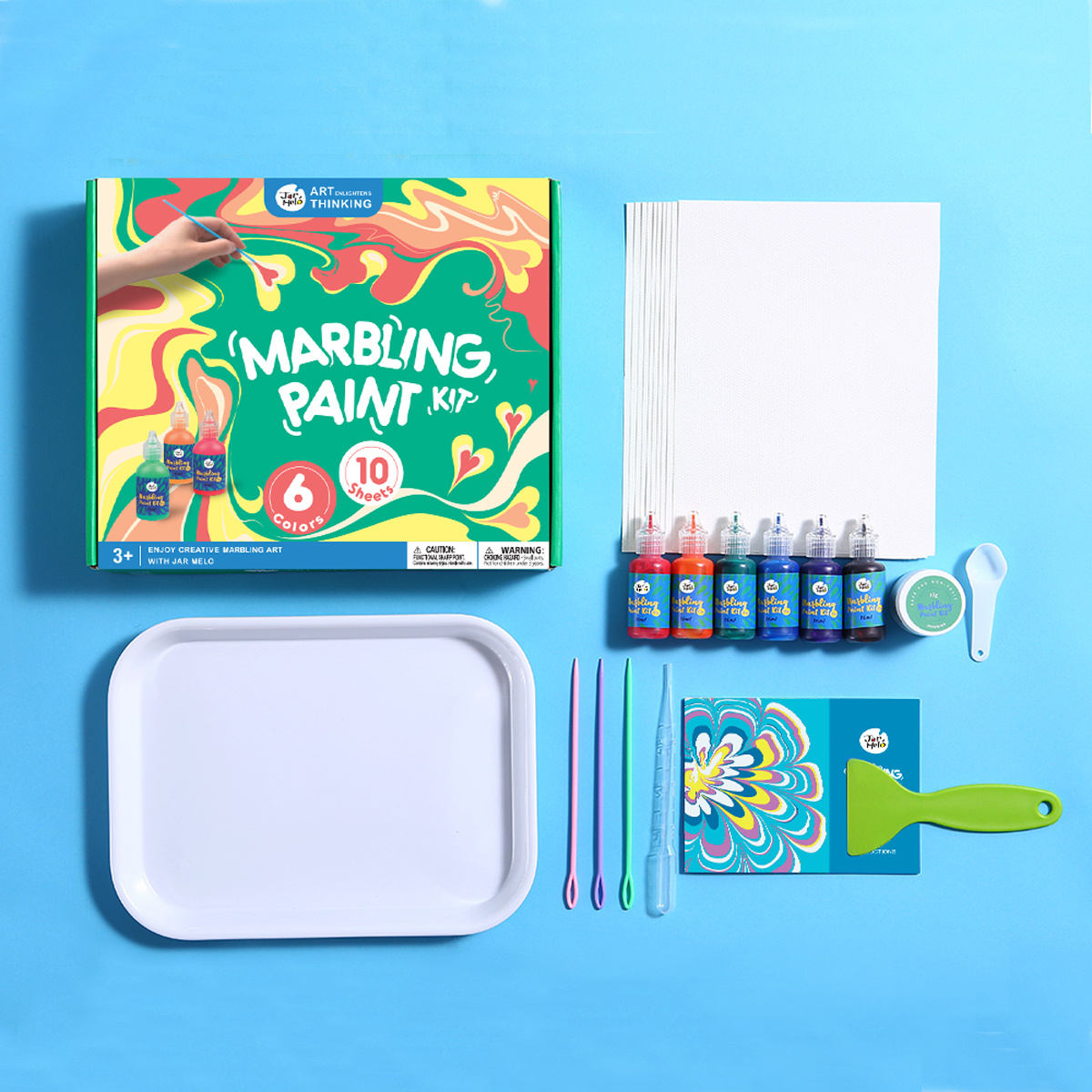 Water Marbling Paint Art Kit for Kids: Arts and Crafts for Kids