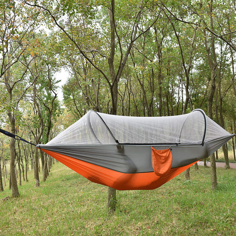 Automático Hamaca Camping Tela Nylon Apertura Rápida Red Anti-mosquitos,  Sueño Cómodo, Previene Picaduras Mosquitos - Deporte Aire Libre - Temu Chile