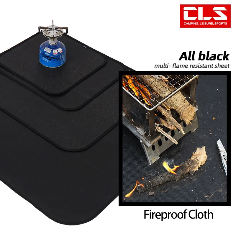 Fireproof Camping Cloth Silicone Picnic Mat High Temperature Resistance Flame  Retardant Fiberglass Fabric - Sports & Outdoors - Temu