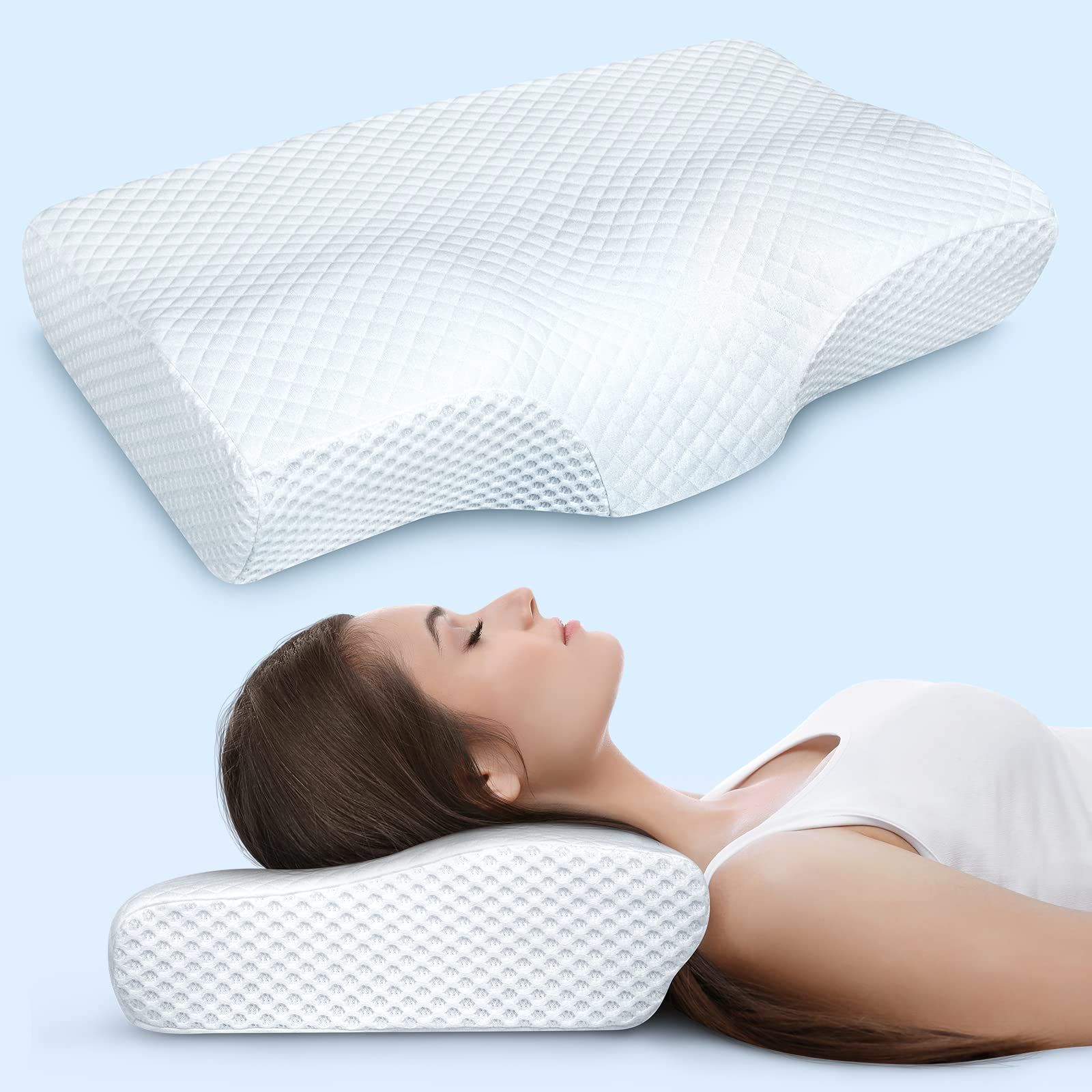 Standard Memory Foam Pillow Side Sleeper Pillow Firm Pillow - Temu