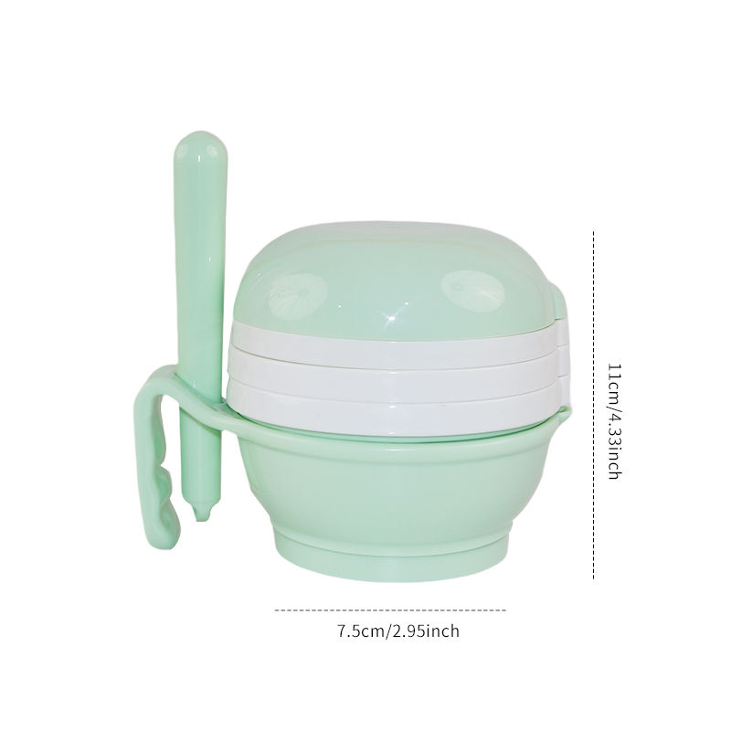 Silicone Baby Bowls with Spoon, 2pcs Baby Feeding Set Suction Bowls for Kids Toddlers -BPA Free-Baby Dishes Utensils, Size: 10, Green