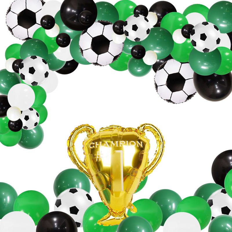 Tellpet Globos de fútbol, decoraciones de fiesta de fútbol, globos de  trofeo de campeonato para suministros de fiesta de cumpleaños, 13 unidades