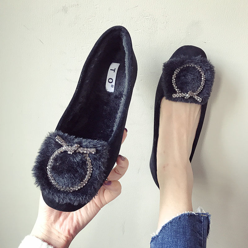 Fur lined hot sale ballet flats