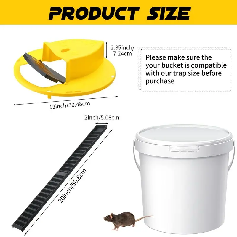 Bucket Mouse Trap Rat Trap mouse Trap Bucket Flip Lid - Temu