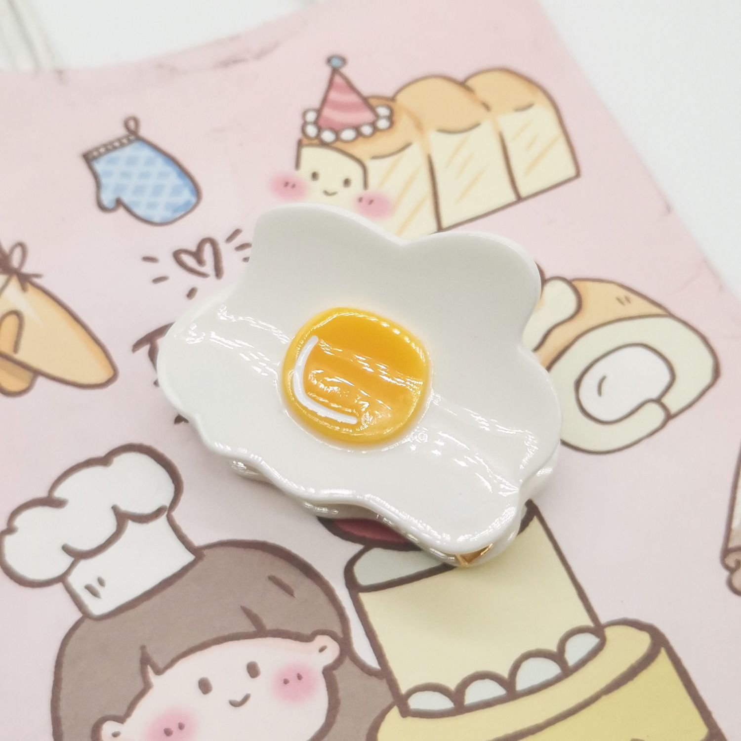 Pancake Hair Clip, Egg Hair Clip, Pancake Accessories, Egg Accessories,  Kawaii Hair Clip, Breakfast Jewelry, Cute Hair Clip 