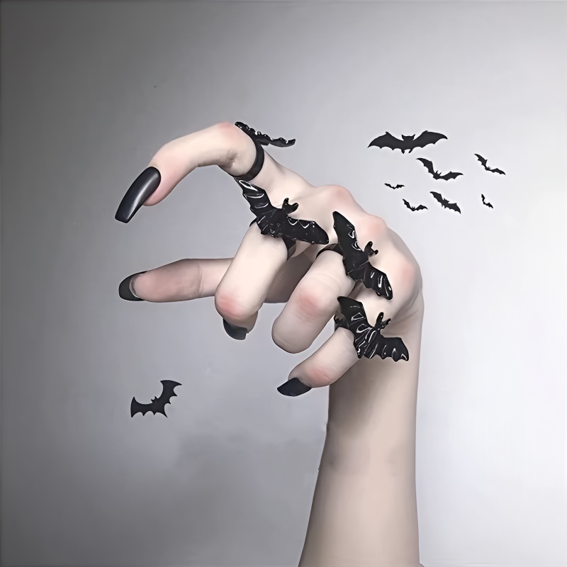 Gothic Bat Ring Punk Adjustable Index Ring