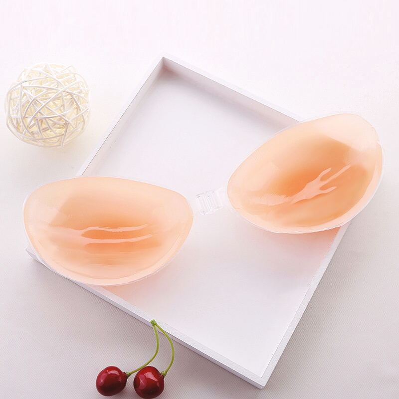 One Piece Adhesive No-show Nipple Bra, Strapless Adhesive Silicone Pull Up  Bra, Women's Lingerie & Underwear Accessories