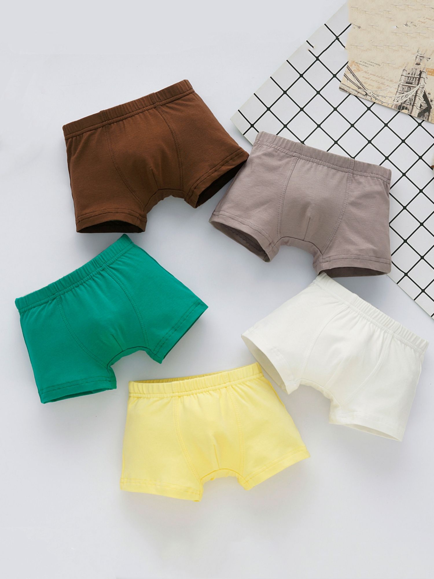 Kids Children Boys Underwear Cute Print Briefs Shorts Cotton