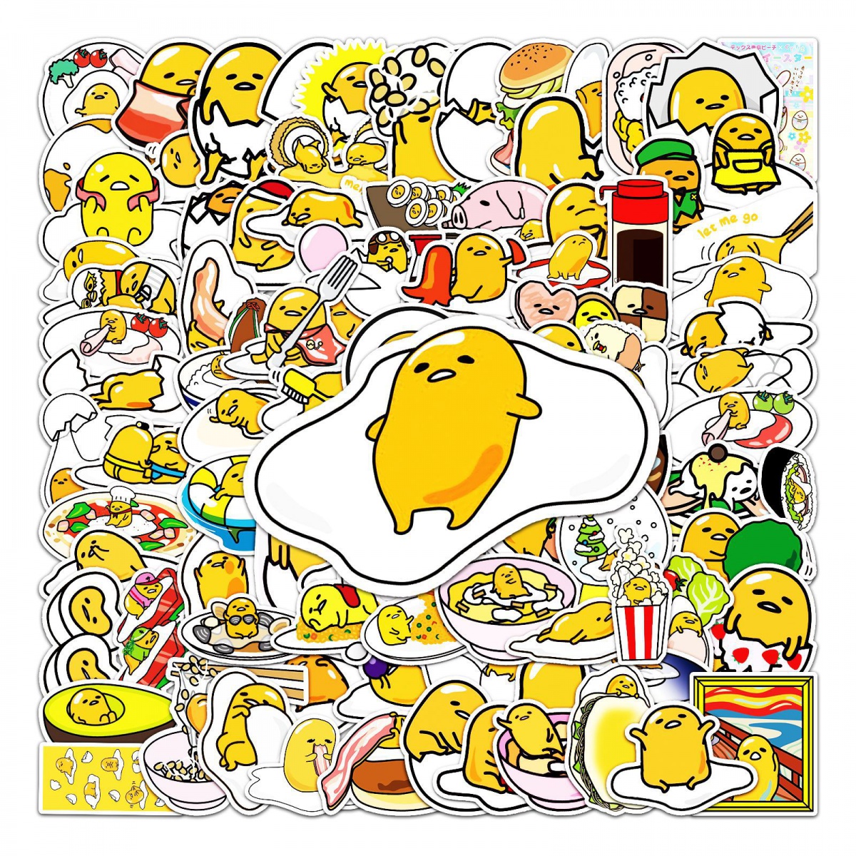 Gudetama Stickers Japanese Lazy Egg Stickers Kawaii Stickers - Temu