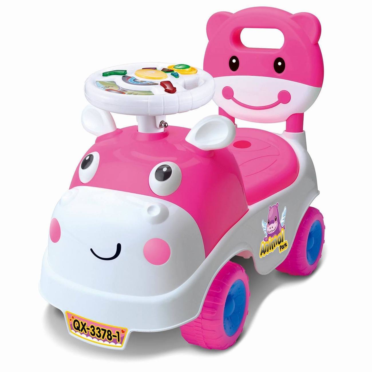 Kids Scooter Toddler With Music For Ages 0 3 Years Cartoon Car Four Wheel  Toy Car For Boys And Girls Baby Bb Whistle | Free Shipping For New Users |  Temu