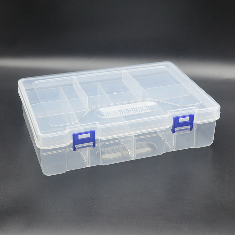 8 Grids Compartment Durable Plastic Storage Box For Small Accessories  Hardware