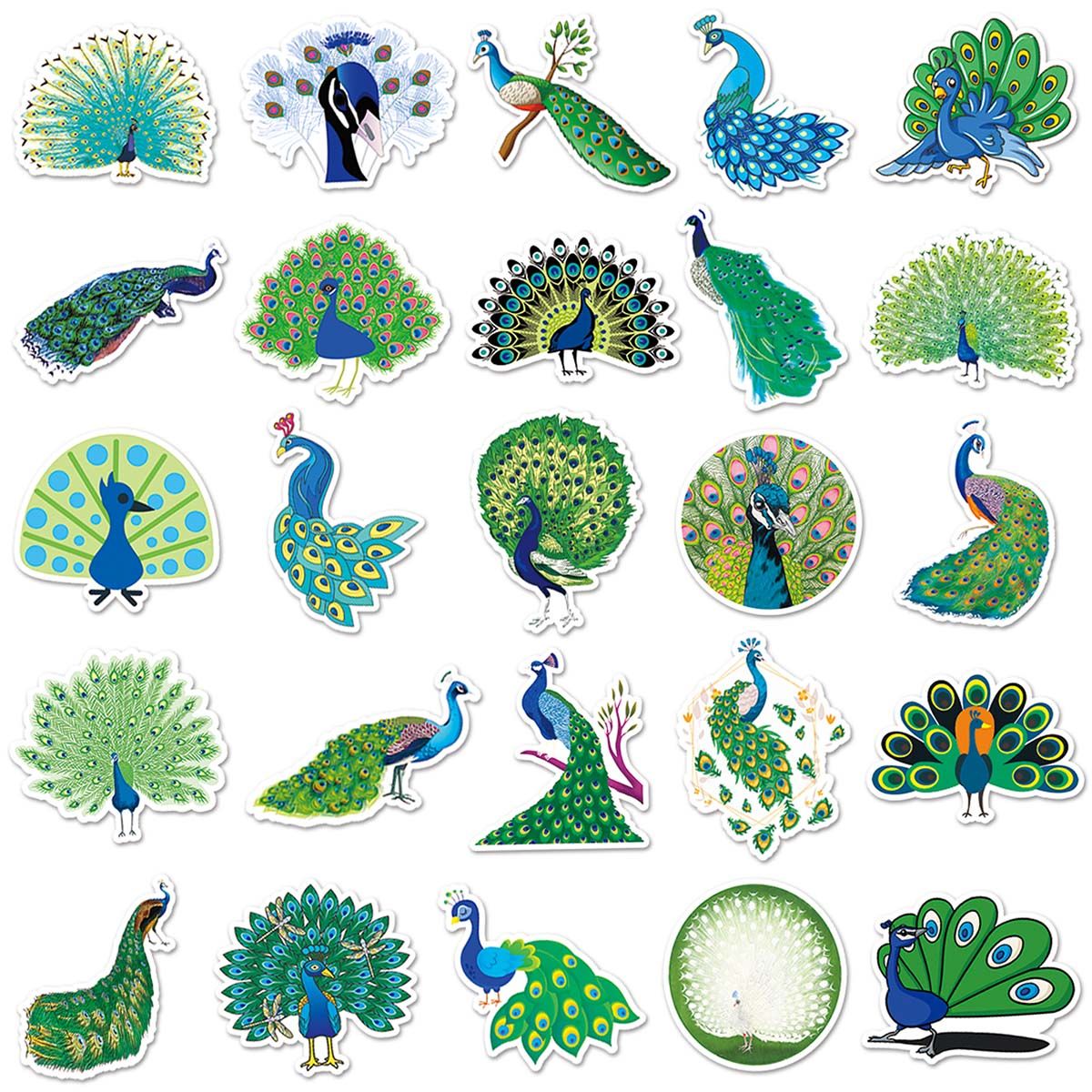 50pcs Cartoon Peacock Stickers Waterproof Stickers Decals For Car  Motorcycle Laptop Luggage Water Bottle Skateboard Decor Accessories | Shop  On Temu And Start Saving | Temu