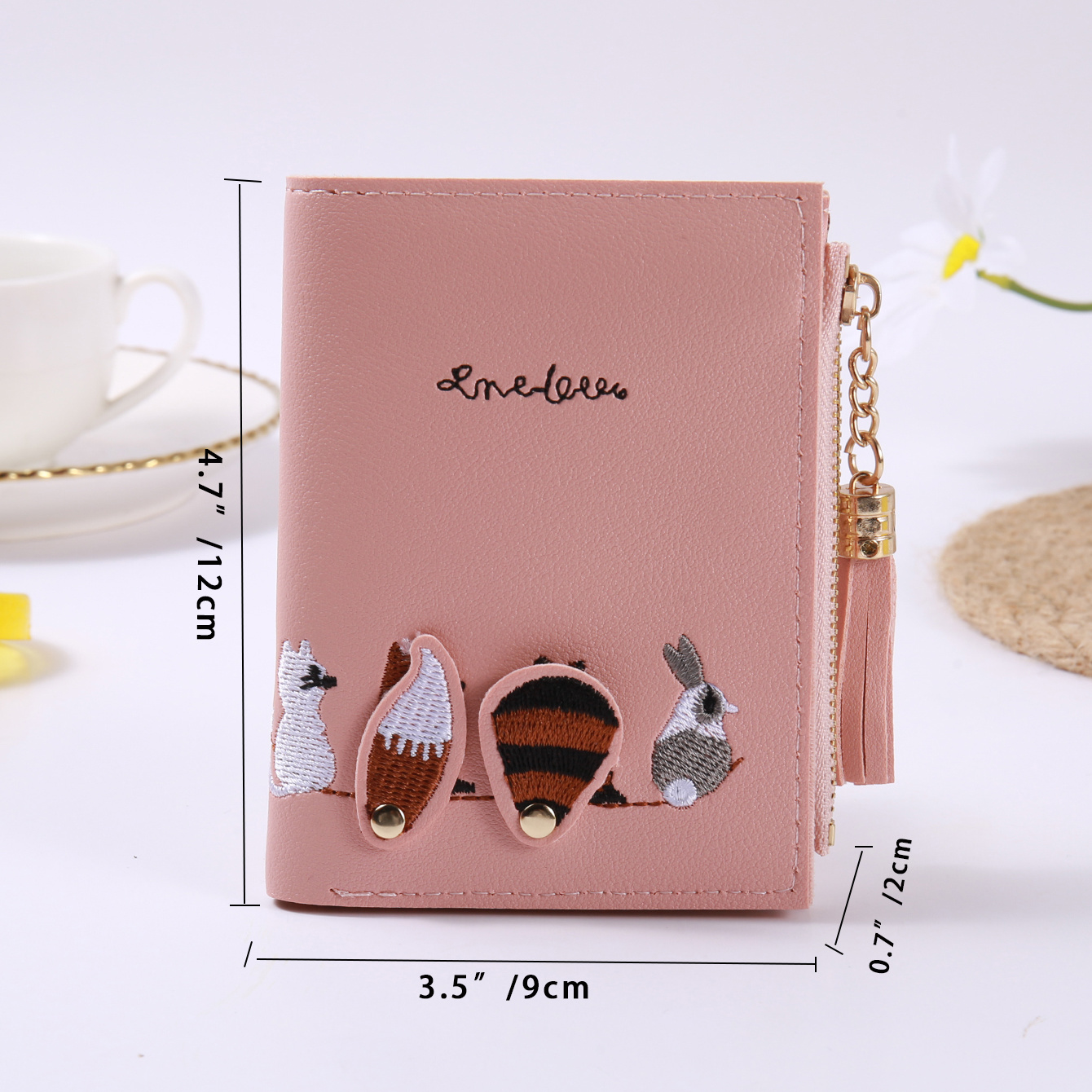 Pink Tassel Small Wallet