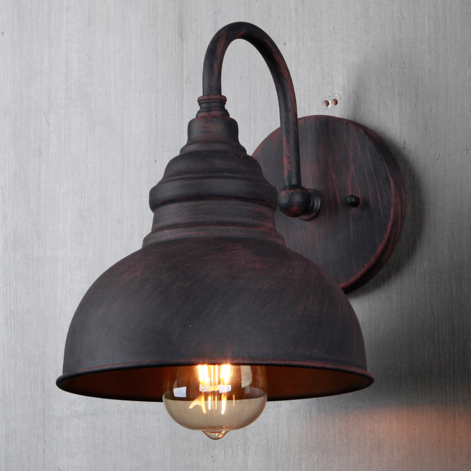 1pc Industrial Retro Outdoor Wall Lamp Waterproof Corridor Courtyard 