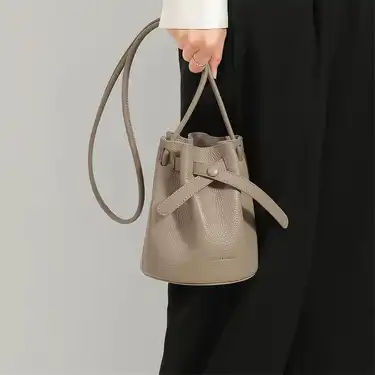 Toutou Drawstring Bucket Bag, Solid Color Crossbody Bag, Women's Small Leather  Purse - Temu Bulgaria