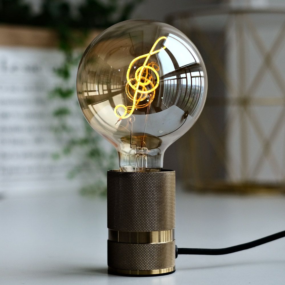 G40 G125 LED Retro Edison Table Lamp Bulb 110V 4W Dimmable E26 Warm Light Music Decoration Bulb
