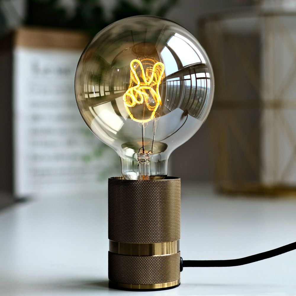 Buy 1pc G40 G125 LED Decorative Victory Gesture Light Retro Edison Table Lamp Bulb 110V 4W E26 2300K Warm Light Decorative Bulb 4 92 X6 88