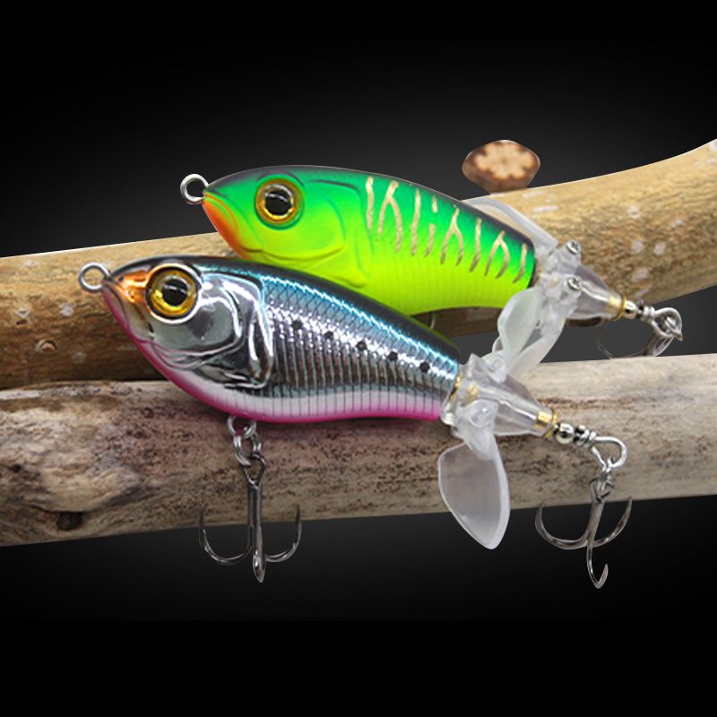 1Pcs Plopper Fishing Lure Catfish Lures For Fishing Tackle Floating  Rotating Tail Artificial Baits Crankbait 11.5g / 16g