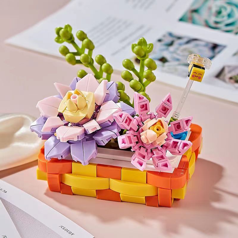 Compatible avec les blocs de construction les fleurs - Temu