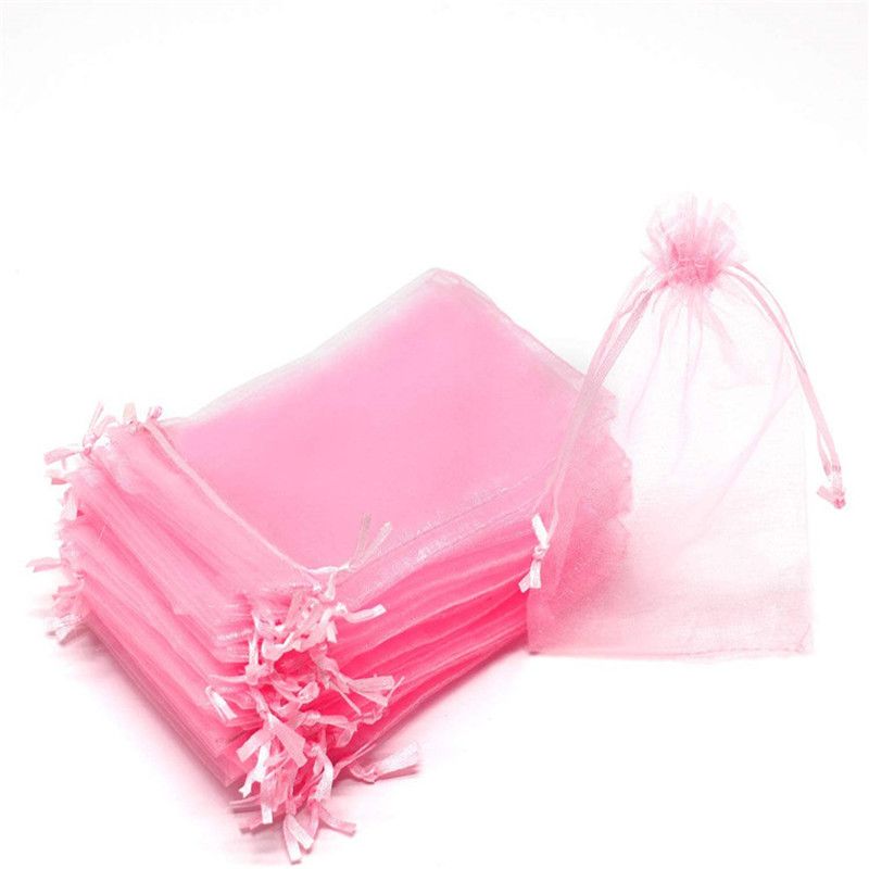 50pcs Sacchetto Organza Gioielli Confezione Regalo Caramelle