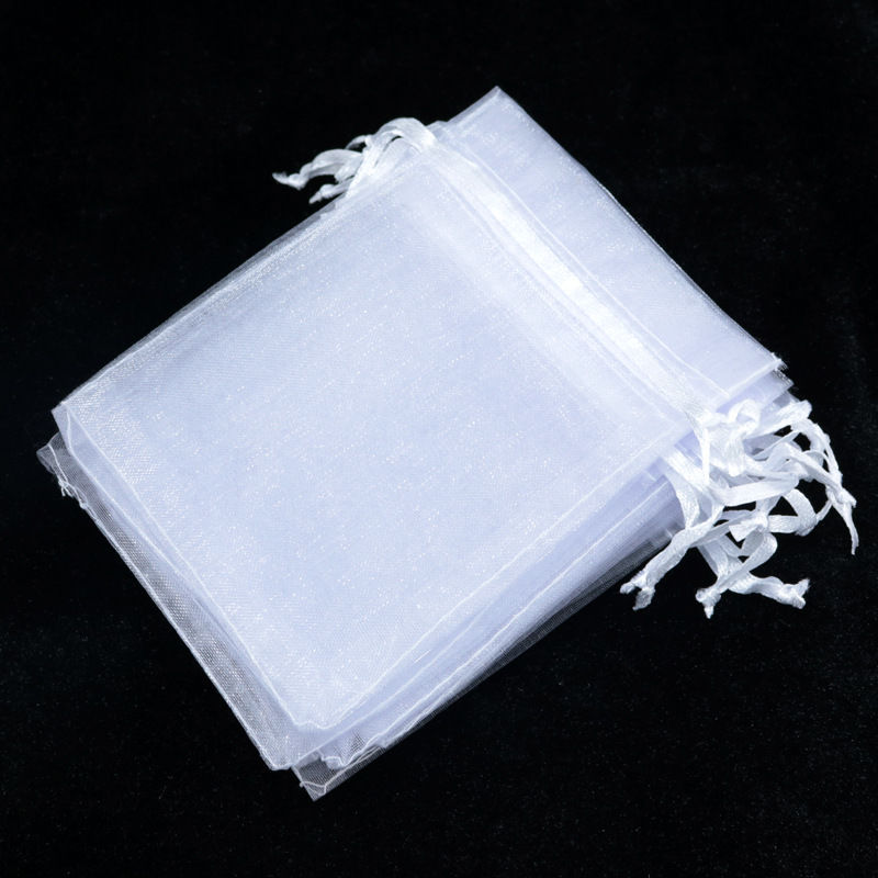 Sacchetti Regalo In Organza LJFEA - 30 Pezzi Bianchi 7x9cm Con Cordino, Perfetti Per Matrimoni, Compleanni E Bomboniere - Foto 8
