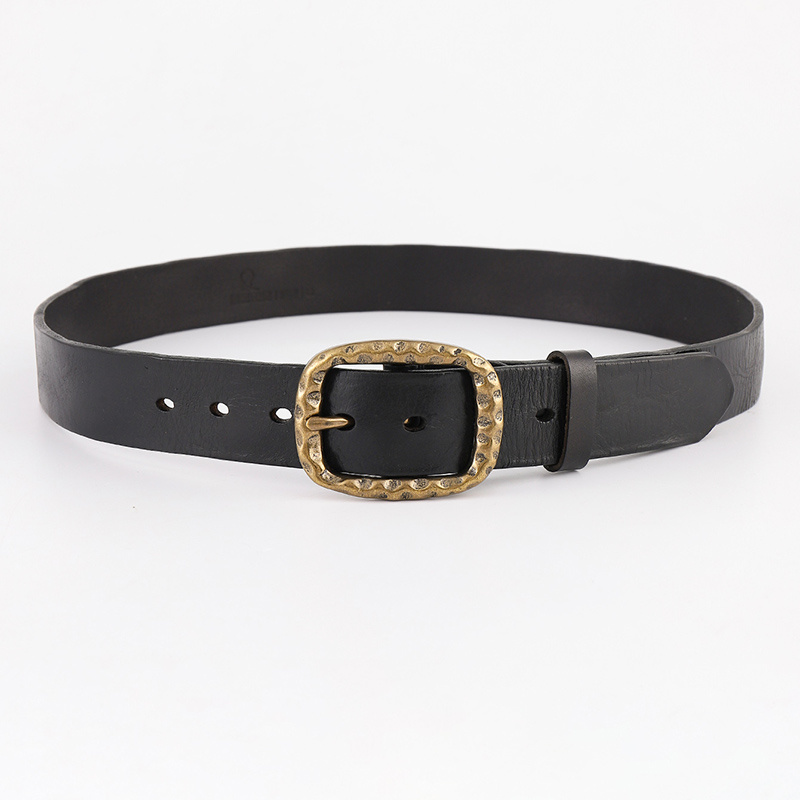 Men's Elegant Fashion Casual Oval Brass Buckle Belt - Clothing, Shoes ...