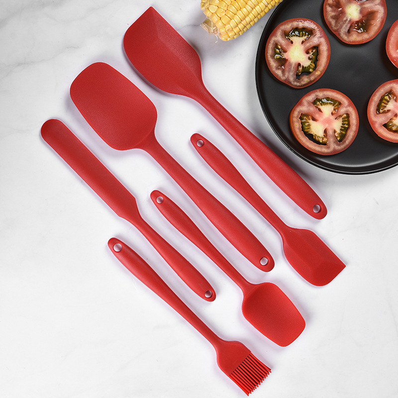 6pc Utensil Set, Red