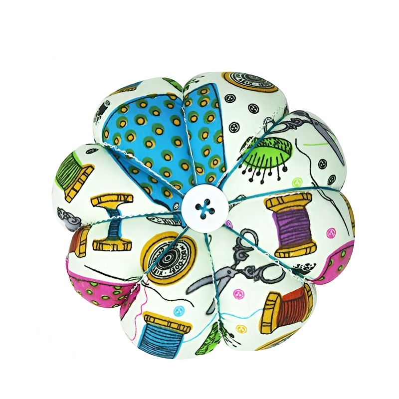 Wrist Pin Cushions Sewing Needle Cushion Holder Band Wearable Pincushions  For Sewing (sewing Necessities Pattern Green)