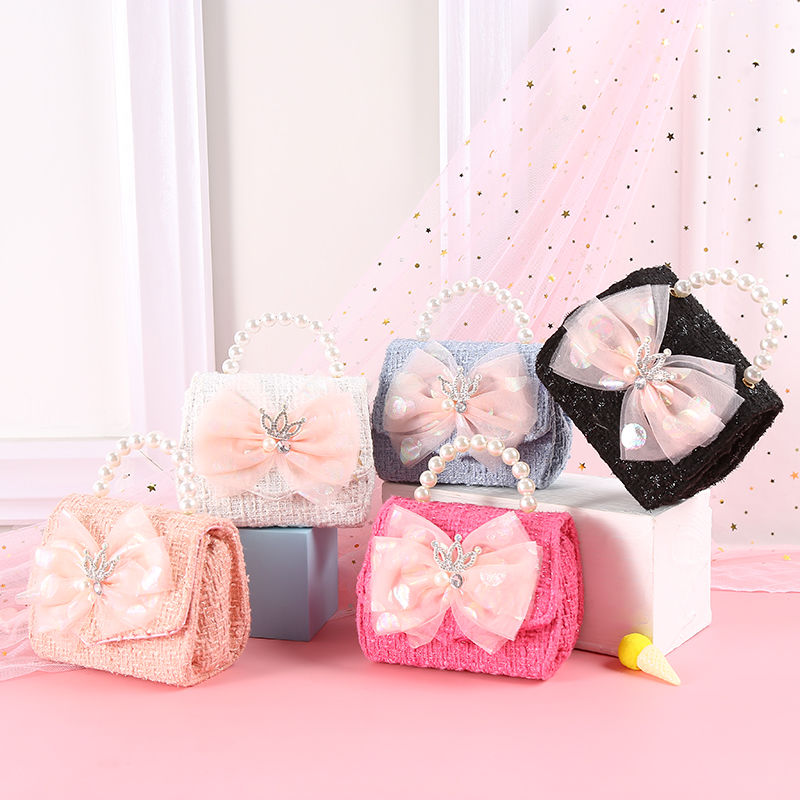 Girls Mini Fashion Logo Shell Handbag, Crossbody Dome Purse Chocolate