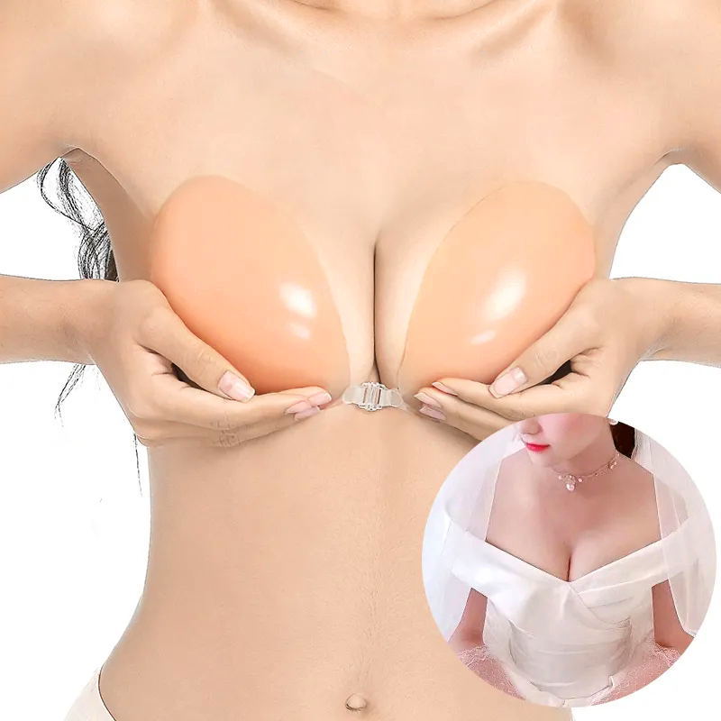 Self-adhesive push-up bra