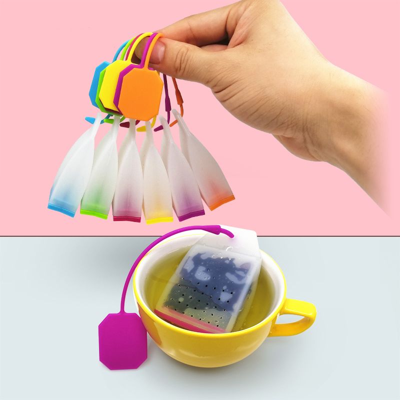 Tea Strainers For Loose Tea, Colorful Jelly Silicone Tea Bag Safe Non-toxic  Reusable Tea-leaves Infuser Filter Herbal Spice Strainer Tool - Temu