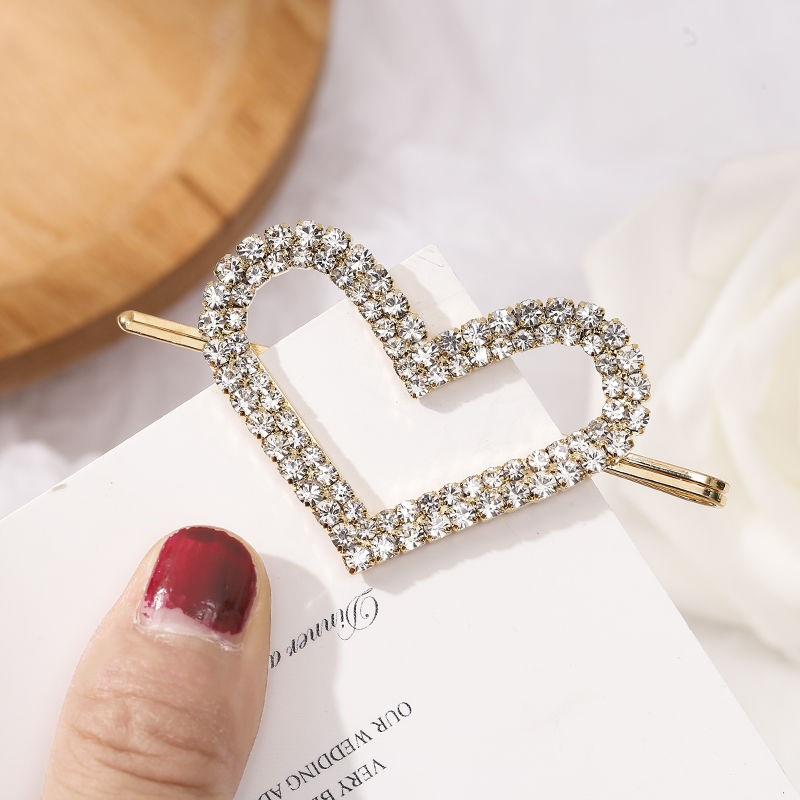 pince cheveux accessoire cheveux fille femme Épingles à cheveux élégantes  coréennes, Barrettes à strass en cristal