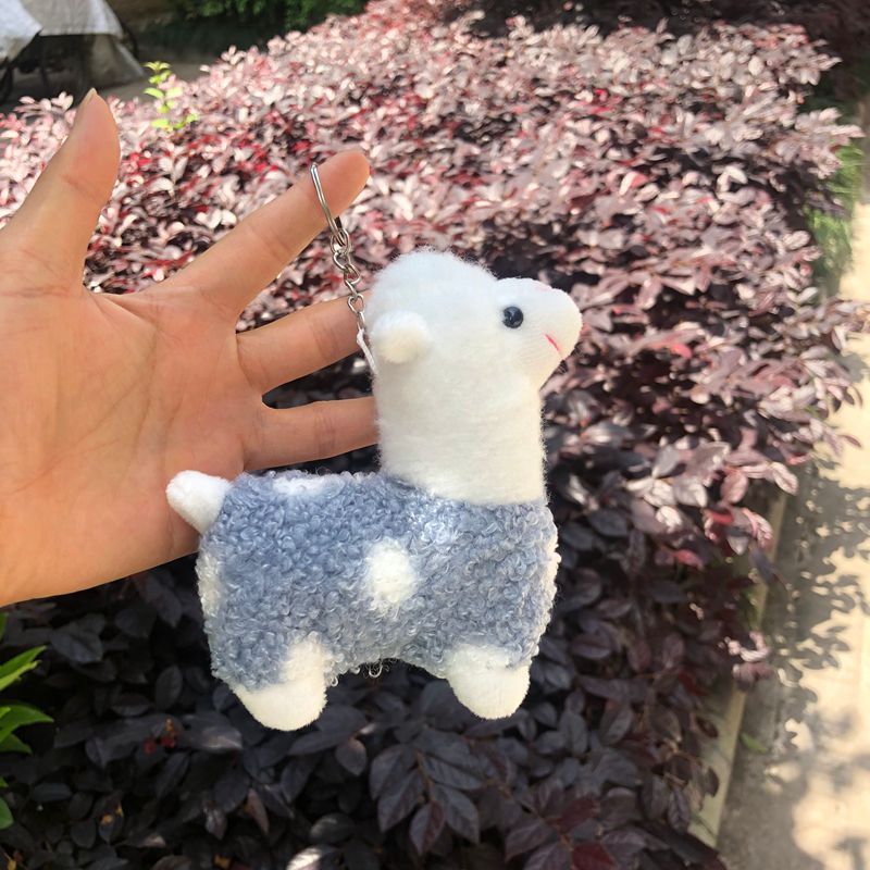Cute Alpaca Charms, Lamb Doll Key Ring Pendants, Car Key Chains, Small