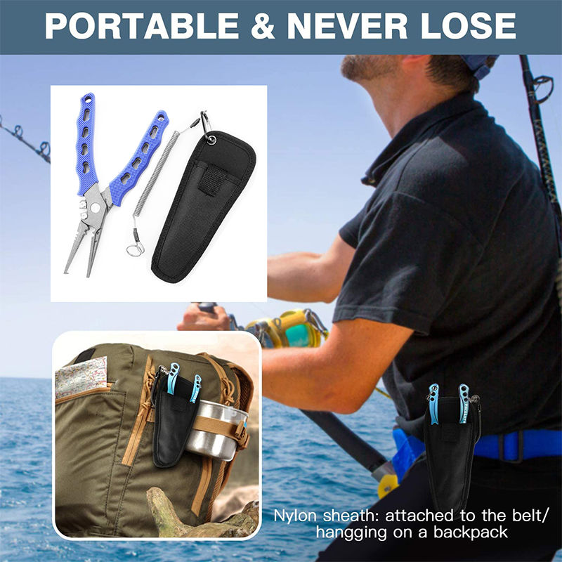 Premium Portable Fishing Pliers Stainless Steel Braid - Temu