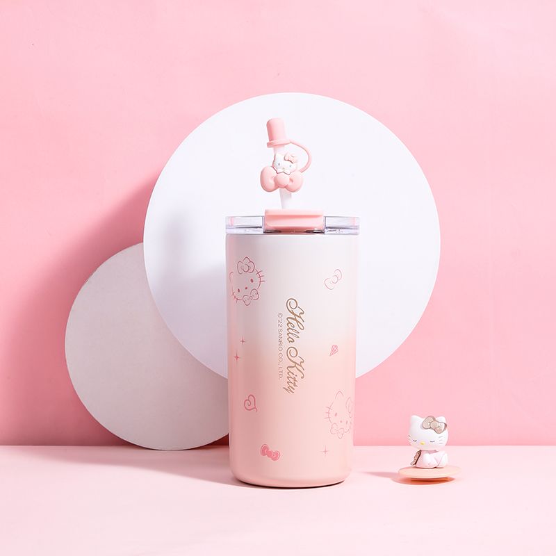 Miniso, Cartoon Dolls Tumbler With Lid And Straw, Cinnamon Kitty Melody  Water Bottle, Water Cups, Cute Kawaii Summer Winter Drinkware, Outdoor  Travel Accessories - Temu