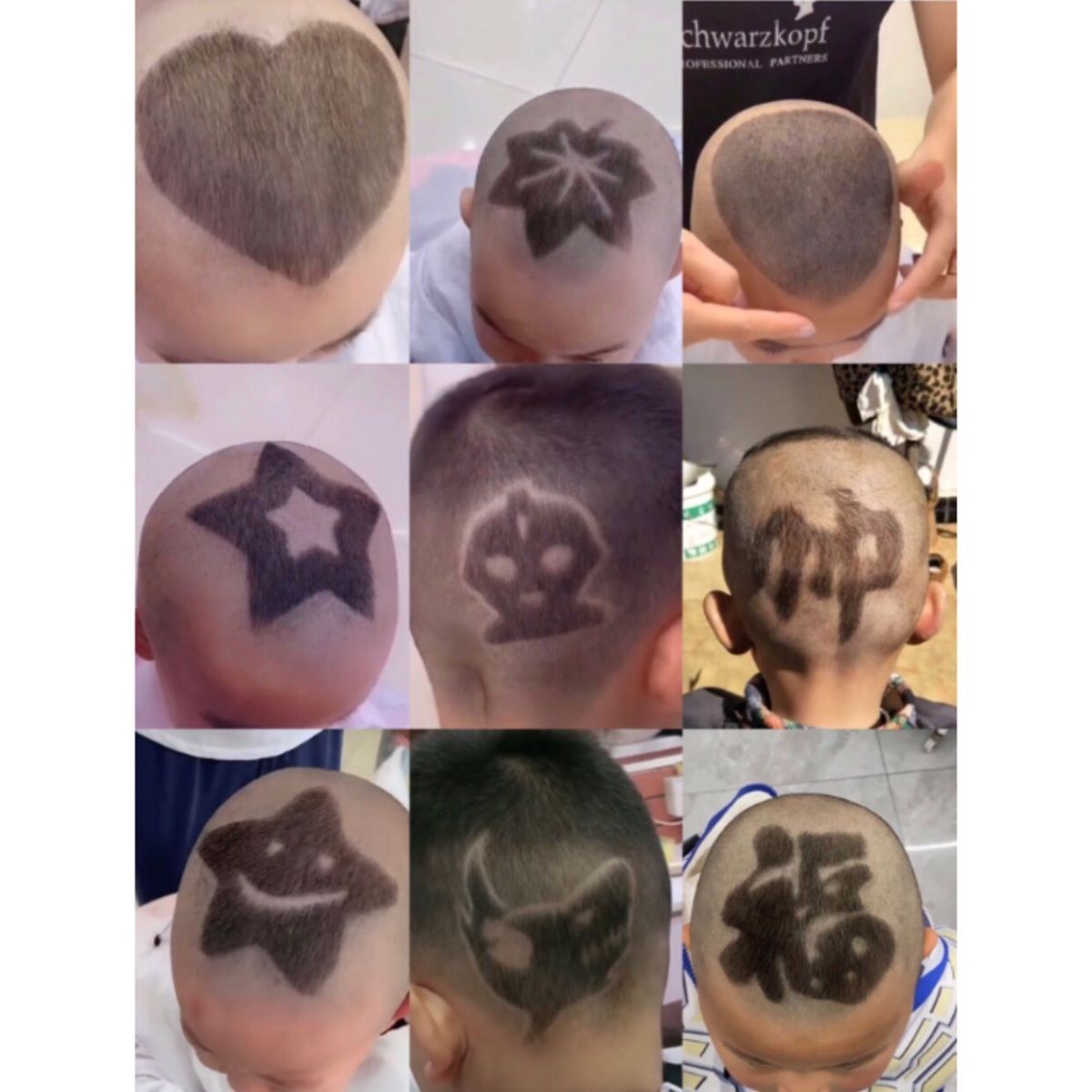 Children's Haircut Styling Artifact Mold Boy Hairstyle Carving Pattern  Auxiliary Template Self Cut Hair Model Stickers | Don't Miss These Great  Deals | Temu