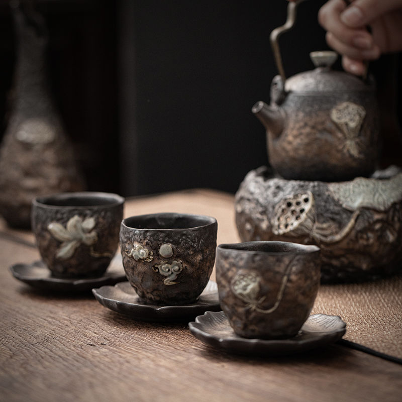 Golden Ceramic Tea Cups Tea Cups Large Master Cups Kung Fu Teaware Tea