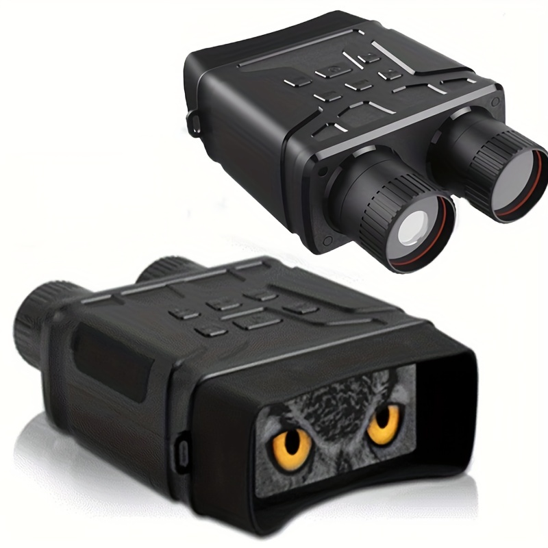 Gafas de visión nocturna, prismáticos de visión nocturna con sistema  infrarrojo digital, equipo de caza con pantalla ancha HD captura de imagen  y