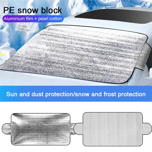 Auto-Sonnenschutz Schnee-Blockierung Auto-Windschutzscheibenabdeckung 6  Magnete Halbabdeckung Oxford-Tuch Sonnenschutz-Tuch - Temu Germany