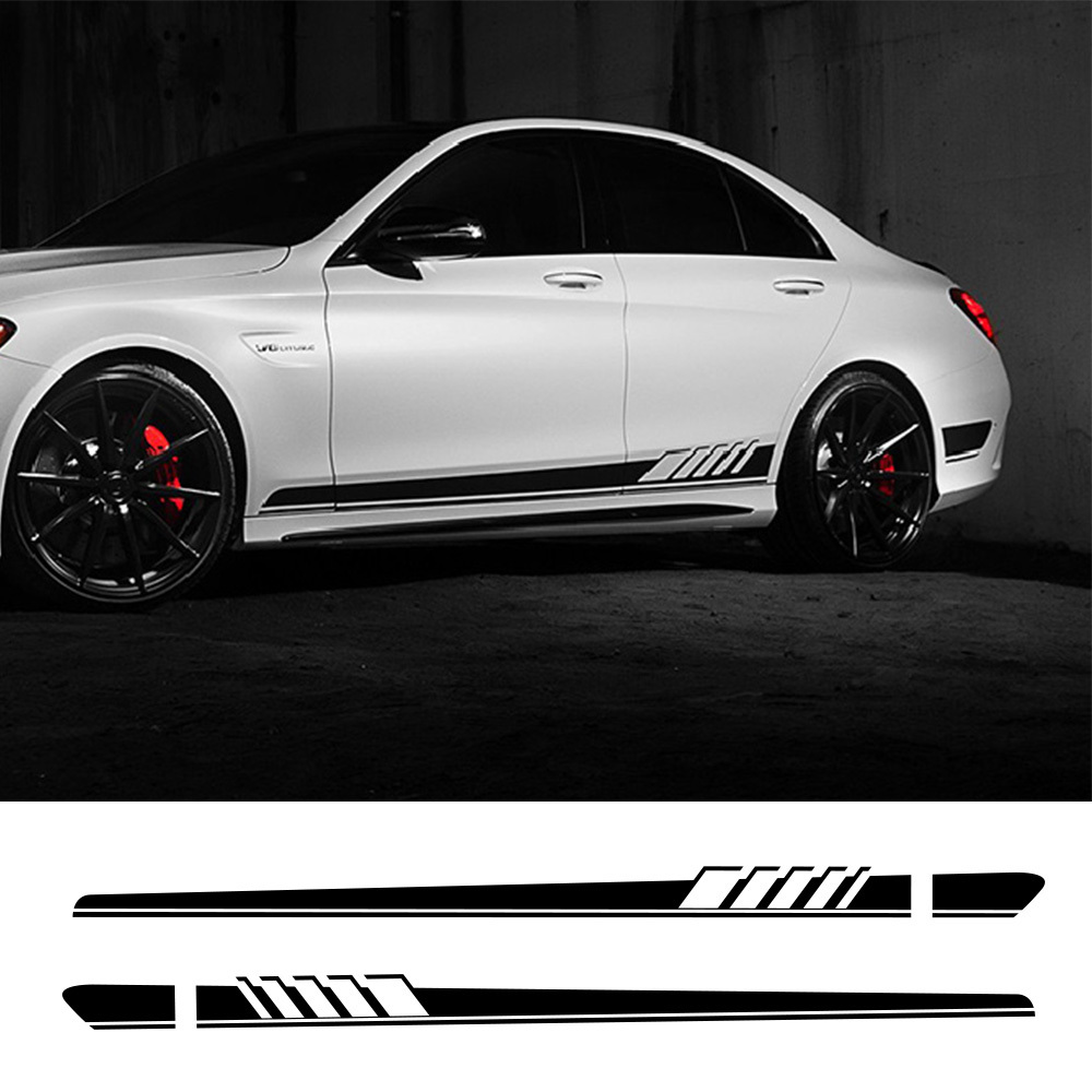 Car Sticker Side Stripe Skirt Hood Bonnet Rearview Mirror Decal For Mercedes  Benz W176 A Class A45 Amg A200 A180 Edition 1 Style