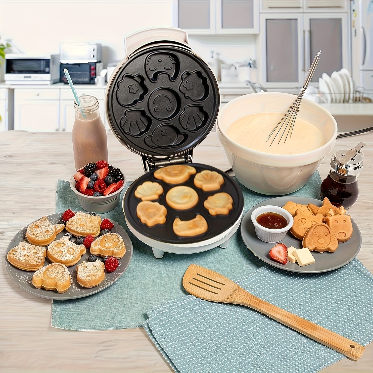 Electric Pancake Maker - Non-stick Pancake Pan For Perfect Pancakes, Spring  Rolls, Pastries - Household Kitchen Appliance With Us Plug - Black - Temu