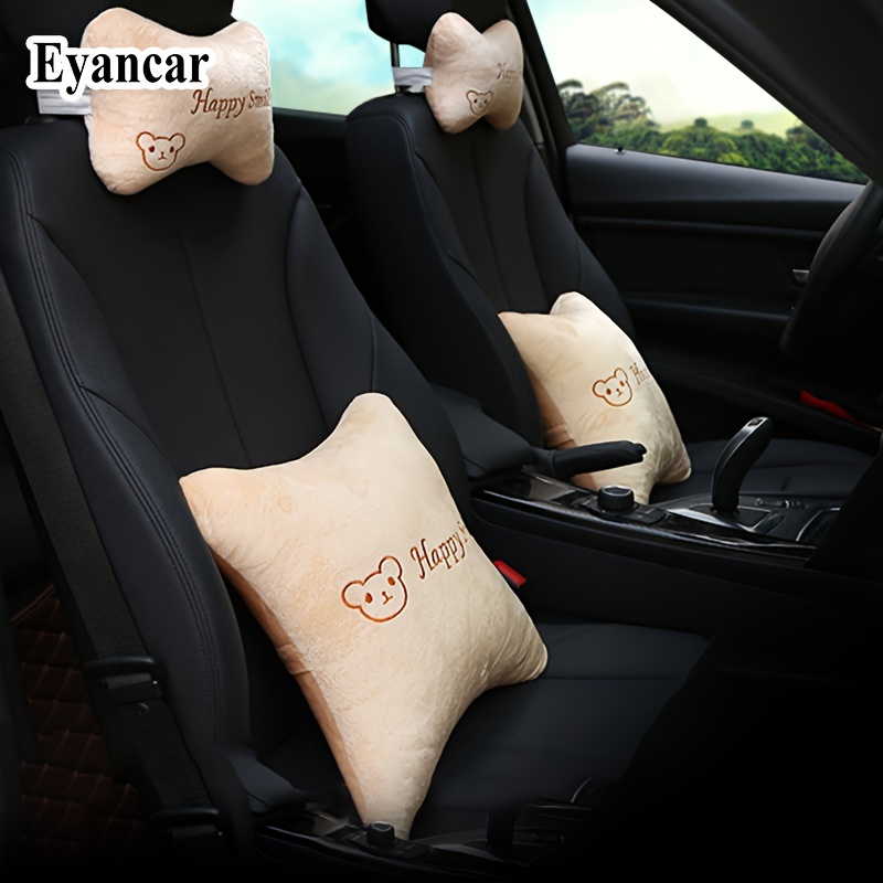 Luxury Designer Pattern Car Headrest/pillow 2 Pair Set 