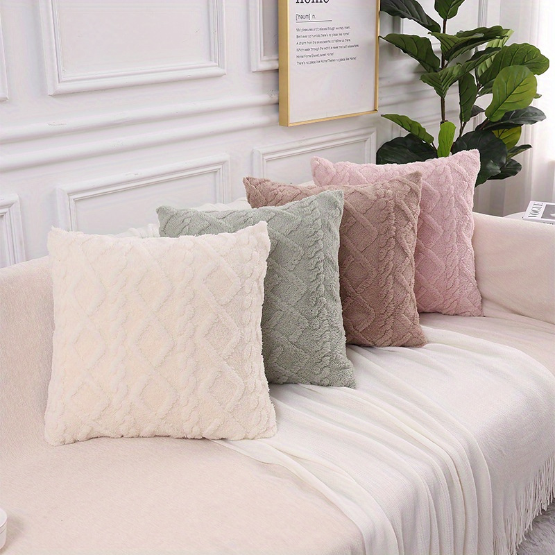 4pcs Throw Pillow Inserts, Square Cushion Inner Soft Fluffy Plump Stuffer  Cushion Pillow Core White Pillow Inserts Christmas Decor Halloween Decor Bed