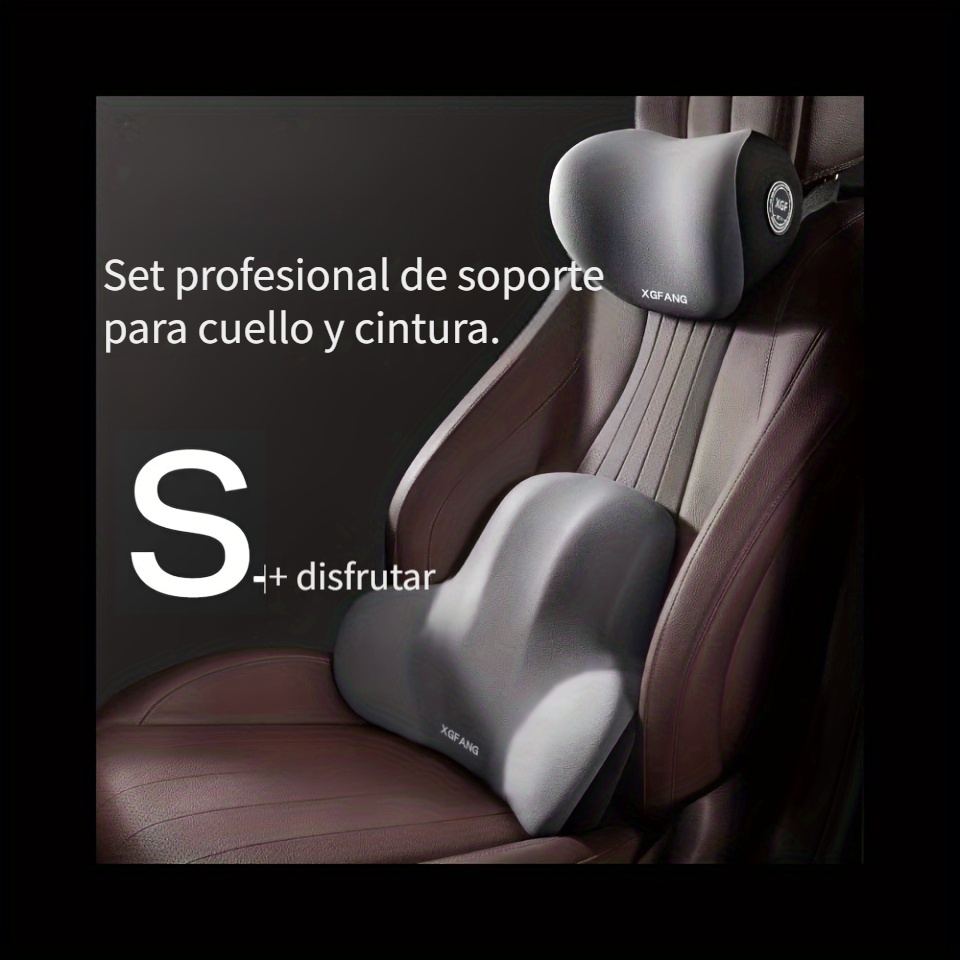 2 Cojines para Cabecera de Auto Asiento Soporte Cuello Cervical