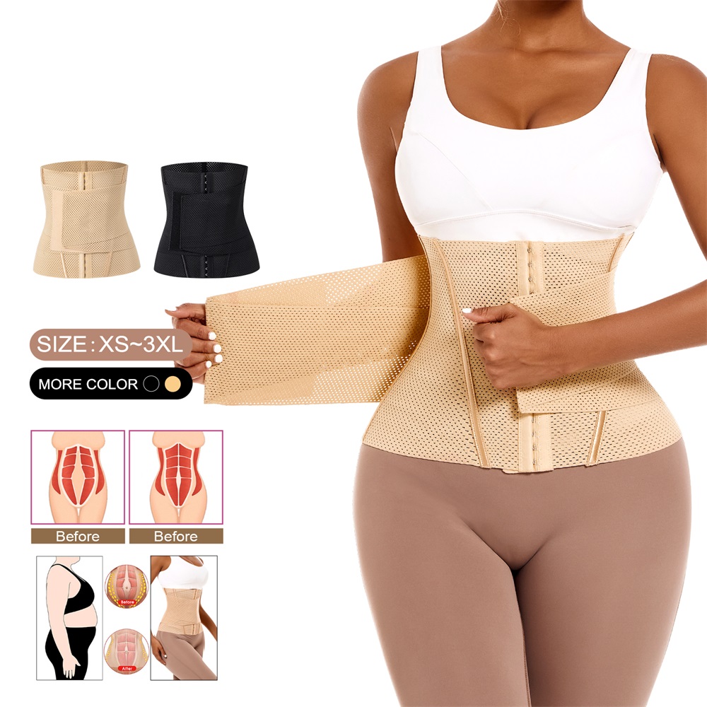 Shape Your Hourglass Figure with Our 3-Segmented Corset Waist Trainer -  Perfect for Women's Workouts, Postpartum Recovery & Back Support!